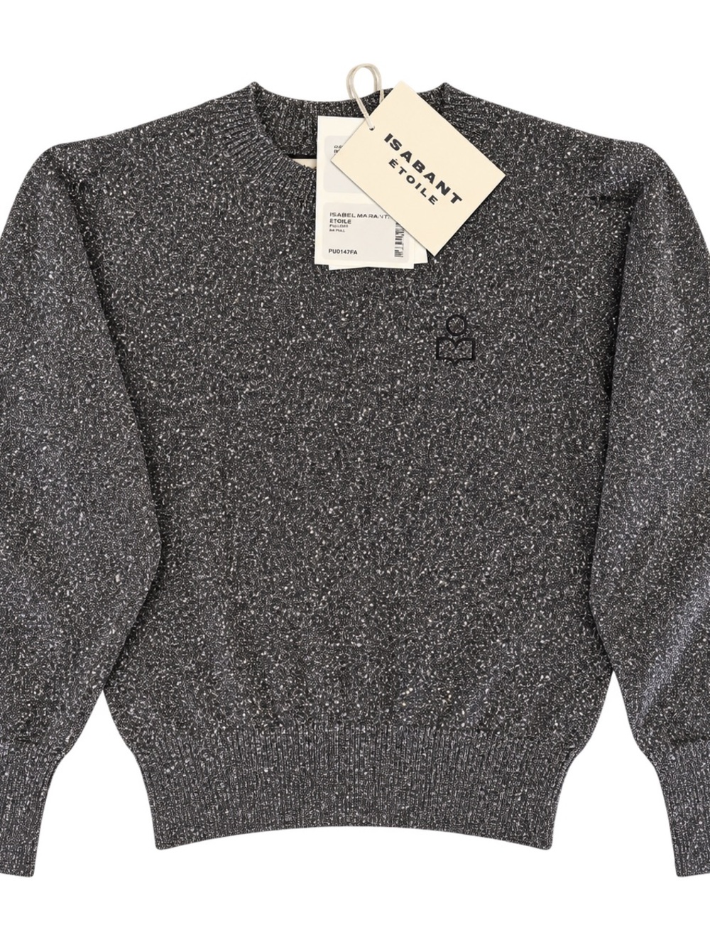 Isabel Marant Étoile Kelaya Silver Metallic Sweater NWT